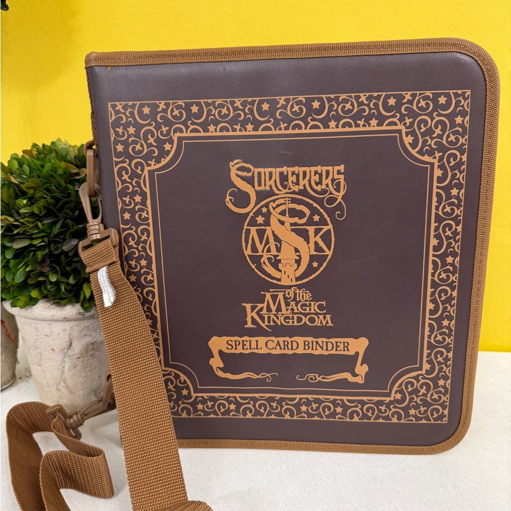 Sorcerer of the Magic Kingdom Spell Card Binder Messenger Bag - Brown